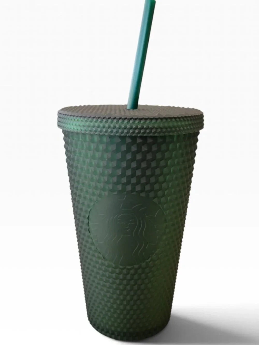 Starbucks Matte Dark Green Studded Tumbler (16oz)